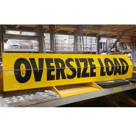 folding oversize load sign.